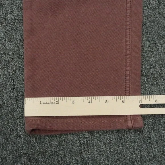 Faherty Pants Men 33x28 Red Stretch Terry 5 Pocket Chino Trousers